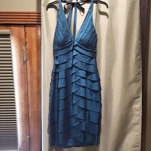 Cache Emerald Scalloped Dress Size 4